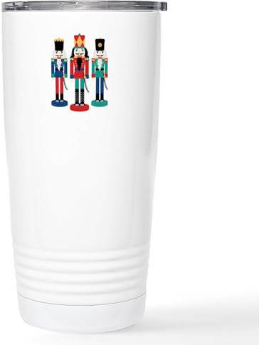 CafePress Nutcracker Travel Mug Stainless Steel Travel Mug, Insulated 20 oz. Coffee & Tea Tumbler