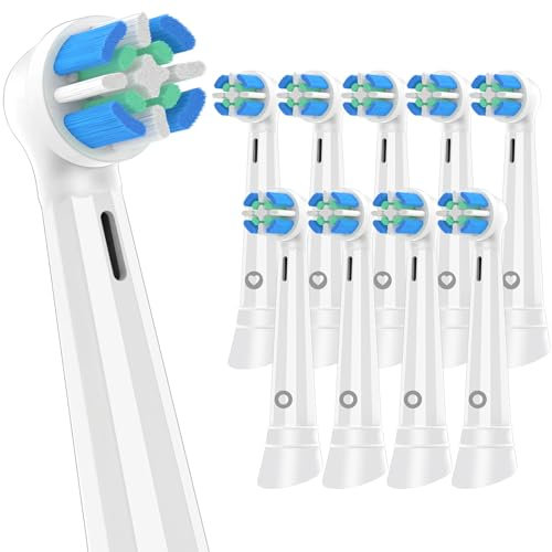 Cellena Ersatzköpfe kompatibel mit Oral-B iO Serie 10/6/7/9/5/4 elektrische Zahnbürste, weiße Bürstenköpfe, 10 Stück
