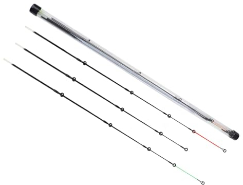 Amagogo 3 stück Verlängerung Karpfen Angelrute Karpfen Stange Halb Raft Spitze Reparatur Ersatz Flexible Spitze Ersatzteile Feeder Angelrute, 072 Fiberglas