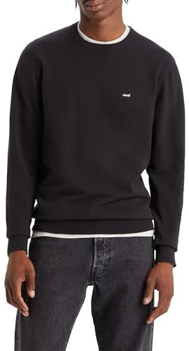 Levi's Lightweight Housemark - Pullover da Uomo, Meteorite, XXL