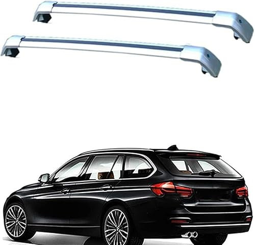 LUlude Auto Dachgepäckträger Querträger für BMW 3Series E91 Estate 2004-2012, Dedizierte Aluminium Querträger Gepäckträger, Dachgepäckträger Querträger