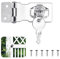 3 Inch Keyed Hasp Locks, 2 Pcs 90 Degree Twist Knob Metal Catch Latch Safety with Key, Clasp Buckle for Cupboard Doors Drawer Shed