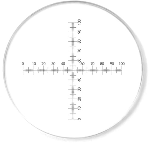WHFCBJBW Mikroskop Mikrometer Bühnenmikrometer Mikroskop Kalibrierschieber Okular Absehen Okular Kalibrierlineal