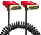Alvin's Cables 8K HDMI Cable 2.1 48Gbps High Speed Φ2.4mm Ultra-Thin HDMI 8K@60Hz 4K@120Hz for Sony A7 A9, BMPCC, for Canon C70, for Atomos Ninja, for SmallHD, Up to Down Angle Coiled Cable