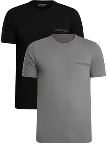 Man's Endurance 2-Pack Crew Neck T-Shirt Black L Regular Fit, Schwarz, L