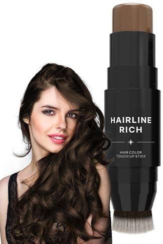 Cabellido de la raíz del cabello Stick - Corrector de cabello gris, retoque de raíz | Corrector de raíz impermeable, cobertura de raíz instantánea, barra de color de cabello fácil de usar, resultados