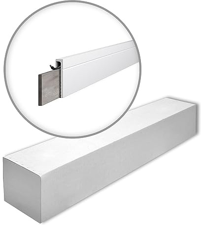 CF2 WALLSTYL Abdecksockelleisten - 18 Stk. (36 m) - 110 x 22 x 2000 mm - NOËL & MARQUET - eine Marke von NMC - Extrudiertes Polystyrol mit hoher Dichte
