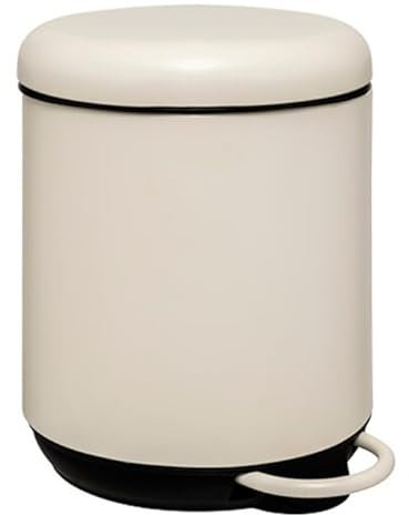 Paris Prix FIVE Simply Smart - Poubelle de Salle de Bain Duo 5L Ivoire