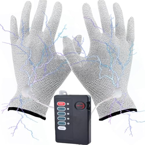 Sexuelle Elektrostimulation Elektroschock Elektroden Socken Elektrosex Fingerhandschuh bdsm Elektro Fingervibrator klitoris Stimulation G-Punkt Massage Handschuh (Elektro handschuhe)
