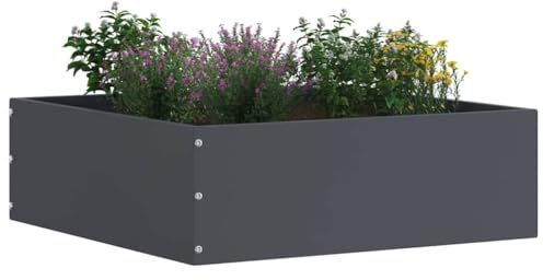 vidaXL Rasenkante 40 x 40 x 13 cm Stahl Anthrazit