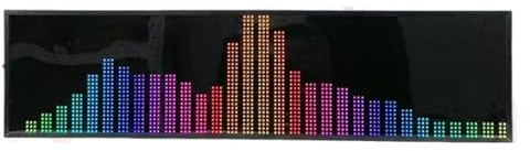 RGB Digital Audio Spectrum Analyzer, Professional Dynamic LED Analyzer - Featuring 36 Display Styles, 16 Colors, 4 Frequency Ranges, and 3.5mm Audio Input