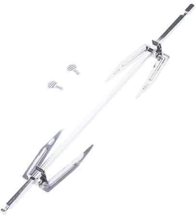 Ddujbtp Varilla giratoria de acero inoxidable de 28 cm y 34 cm, para cocina, barbacoa, pavo, barbacoa, horno eléctrico al aire libre, pincho giratorio de pollo