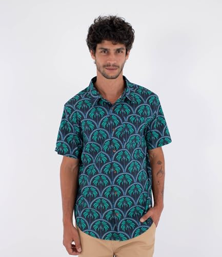 Hurley Herren Men's Short-Sleeved Shirt - Printing Press Palm T-Shirt