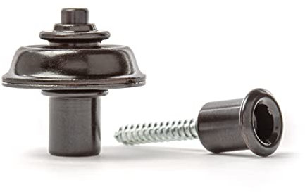 Dunlop Straplok Black Flush Mount