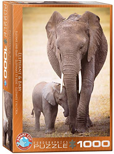 EuroGraphics EG60000270 Puzzle Elephant & Baby mehrfarbig