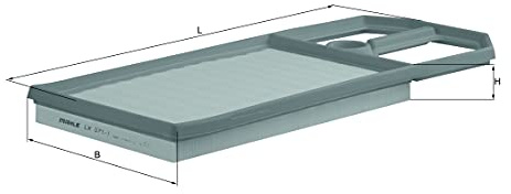 MAHLE LX 571/1 Luftfilter - für VW Golf IV (1J1), u.a. | Kompatibel mit: SEAT AROSA, CORDOBA, CORDOBA Vario, IBIZA II, LEON, TOLEDO II, SKODA OCTAVIA I, OCTAVIA I Combi, VW BORA I