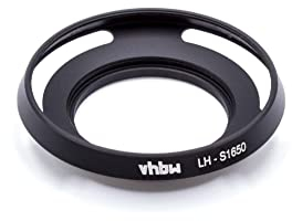 vhbw LENS SHADE HOOD black for Sony AF E16-50 an NEX-5R, NEX-5T, NEX-3N, A5000 replaces LH-S1650.
