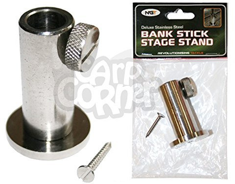 Carp Fishing Tackle Stainless Steel Bankstick Stage Stand With Screws NGT