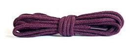 Kaps Cordones Redondos Finos, Cordones de Calidad de 2 mm de Ancho, 100% algodón para Calzado Informal y de Moda, Hechos en Europa, 1 par (75 cm - 29 inch - 4 to 5 Con ojales/ 26 - granate)