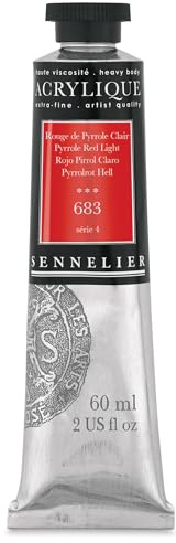 Sennelier Acrylique extra fin pour artistes - 60 ml - Rouge pyrrole S4