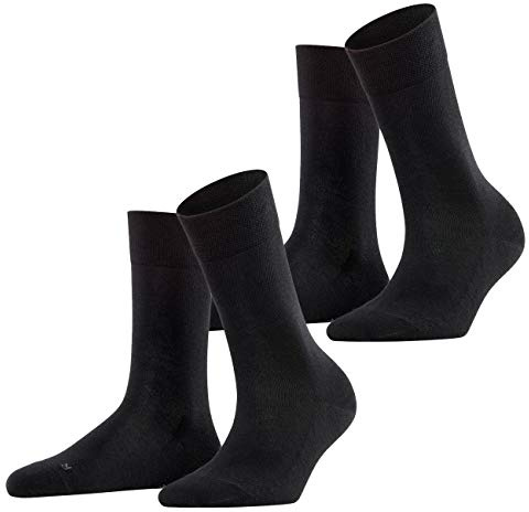 FALKE Damen Socken London Sensitive 2er Pack Größe:35-38;Farbe:Navy Blue Melange 6499