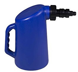 WirthCo 20420 Entonnoir King Waterboy Remplissage de batterie, 2 litres (valve double action-buse d'arrêt) Bleu