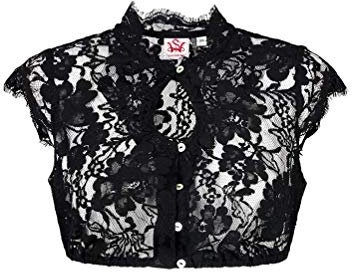 Damen Dirndlbluse Grimaldi aus Spitze schwarz 40