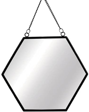 Sass & Belle Jet Black Hexagon Mirror