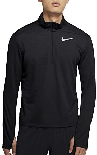 Nike Nk PACER Top Hz Long Sleeved T-Shirt - Black/(Reflective Silv) (C/O.), M