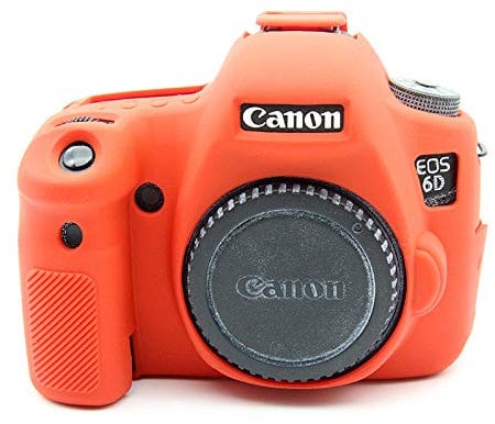 EOS 70D Case, Zakao Soft Silicone Bag Lightweight Slim Skin Rubber Protective Digital Camera Case Cover for Canon Eos 70D (Red)