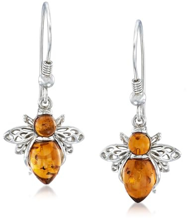 Ross-Simons Bumblebee Earrings in Sterling Silver