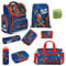 Familando Schulranzen 1. Klasse · ergonomischer Tornister · Schultasche für Jungen und Mädchen (9-teiliges Set mit Sporttasche, Marvel Spiderman)