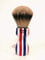 Zenith Barber Pole Rasierpinsel mit 100% echtem Silberspitz Dachshaar - Badger - Made in Italien