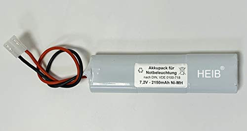 Batteria per luci di emergenza, 7,2 V, 2150 mAh, L3 x 2, adatta per Beghelli 415344001