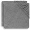 Jollein 2550-503-00094 Wickelunterlage aus Frottee 50x70cm Sturmgrau (2er Pack), grau, 318 g