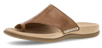 Gabor LANZAROTE Ladies Leather Mule Sandals Peanut 6