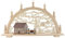 Lenk & Sohn - Schwibbogen 7 flammig Fachwerkhaus beleuchtet Bergmann - 66x44cm