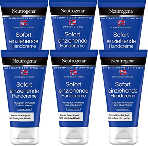 Neutrogena Norwegische Formel sofort einziehende Handcreme 6x 75ml