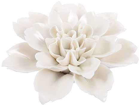 3D Blumen Wanddeko Keramik Rose: Türschild Wandkunst Vintage Wandskulptur Skulptur Schlafzimmer Wohnzimmer Dekoration Weihnachten Geschenke Haustür Garten Terrassen Deko Objekt
