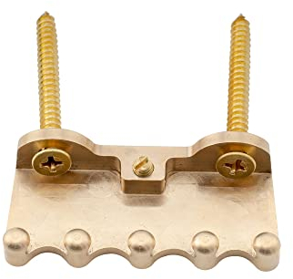 Musiclily Ultra Heavy Duty Messing Federkralle Tremolo Claw für Strat/Floyd Rose Tremolo Systeme, Original Farbe