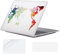 YOPAS Custodia per MacBook Air 13 pollici 2020 2019 2018 Cover M1 A2337 A2179 A1932, Plastica Custodia MacBook Air 13 M1 Cover per Mac Air 13 pollici con Copritastiera in Silicone, Carta geografica