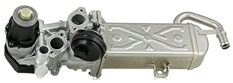 DELPHI EG10472-12B1 AGR-Ventil Abgasrückführungsventil mit AGR-Kühler Kompatibel mit VW Golf 6 5K1 03L131512AP 03L131512BB EG10472