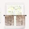 BaoNews Braune alte Holz-Küchenvorhänge für Fenster, altes Holz, Hartholz, Vintage-Tisch, Verdunkelungsvolant, mehrlagiges Polyester, Fensterbehandlungen für Küche, 2 Stück, 66 x 61 cm