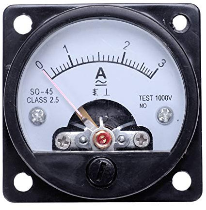 Bruafsir Ac 0-3A Misuratore Amperometro Misuratore Amperometrico Analogico Rotondo Nero