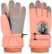flintronic Kinder Skihandschuhe, Winter Skihandschuhe für 8-12 Jahre Mädchen, wasserdichte und Winddichte Fleece Handschuhe mit verstellbaren Bündchen, für Snowboard Klttern Skifahren Radfahren