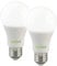 Luminea kaltweiße LED-Lampen: 2er-Set LED-Lampen mit Radar-Sensor, E27, 15 Watt, 1.500 lm, F, 6500 K (LED-Lampe als Gebäude-Beleuchtung, Sparsame, Birne Bewegungsmelder)