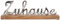 Brandsseller Deko-Schriftzug Zuhause ca. 40 x 13 x 5 cm auf Mangoholz-Sockel