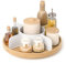 Umbra Bellwood Drehbarer Organizer, Lazy Susan Drehteller, Weiss/Natur