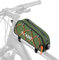 ROCKBROS Road-to-Sky Fahrrad Rahmentasche Wasserabweisend Oberrohrtasche 0,7L Reflektierend Fahrradtasche für Rahmen Tasche für MTB/Rennrad/Gravelbike Grün