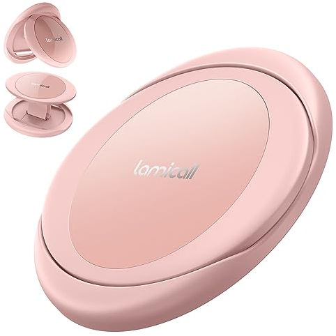 Lamicall Magnetische Handy Fingerhalterung für MagSafe - Handy Griff Ständer mit Lederband, Ring Halterung für iPhone 17 16 15 14 13 Pro Max Plus Mini Air, Smartphone mit Metallring, MagSafe-Zubehör